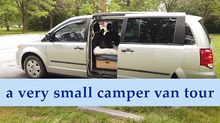 Finally a tour of my very small self built minivan camper van [upl. by Aihsenod737]