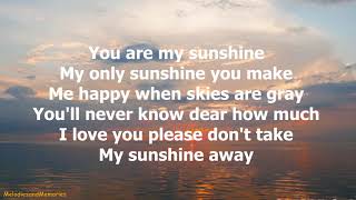 You Are My Sunshine by Jimmie Davis  1940 with lyrics [upl. by Mylor]