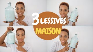 3 RECETTES POUR FABRIQUER SA LESSIVE MAISON ET ÉCOLOGIQUE [upl. by Nidla]