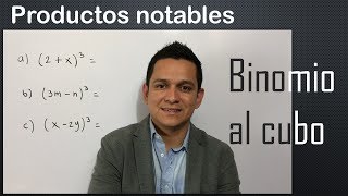 Binomio al cubo Nivel uno  Productos notables  52 [upl. by Aramo]