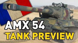 World of Tanks  AMX M4 mle 54  Tank Preview [upl. by Refinnej169]