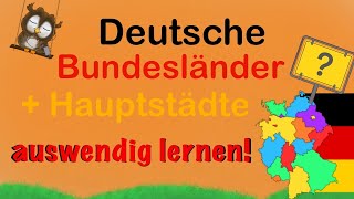 deutsche Bundesländer und Hauptstädte lernen [upl. by Shaer68]