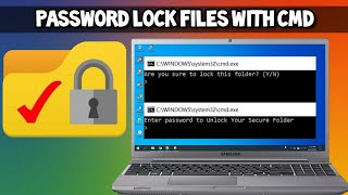 Hide and Password lock a Folder in Windows PC with CMD 2021 Guide [upl. by Anerb]