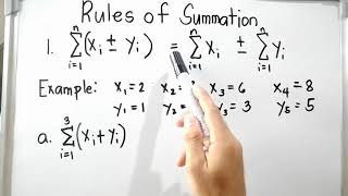 Summation Notation and Rules of Summation [upl. by Bonar461]