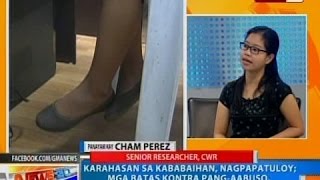 Karahasan sa kababaihan nagpapatuloy mga batas vs pangaabuso hindi naipapatupad nang mabuti [upl. by Belak]