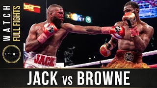 Jack vs Browne FULL FIGHT January 19 2020  PBC on Showtime PPV [upl. by Trammel]