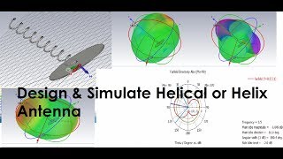 How to Design amp Simulate Helical or helix Antenna using CST STUDIO SUITE [upl. by Romelda]