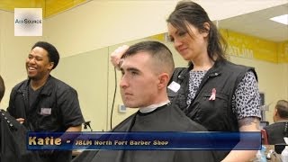 US Army Barber Shop at Joint Base LewisMcChord [upl. by Nilloc656]