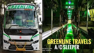 GREEN LINE TRAVELS  AC SLEEPER  BANGALORE TO CHENNAI [upl. by Ayeka]