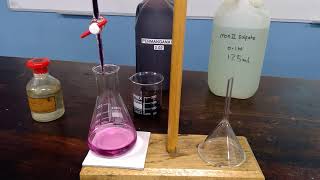 Redox Titration between MnO4 and Fe2 [upl. by Yezdnil838]