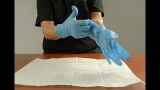 Putting on Sterile Gloves [upl. by Cinom]