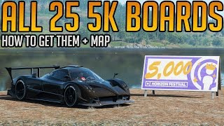 Forza Horizon 4 All 25 5000 Influence Boards Location Guide [upl. by Becht]