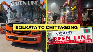 Kolkata to Chittagong 🇧🇩 Bangladesh by Greenline Sleeper Bus 🚌 [upl. by Kulseth]