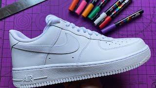 Custom Nike Airforce 1s ✈️ [upl. by Nerek]