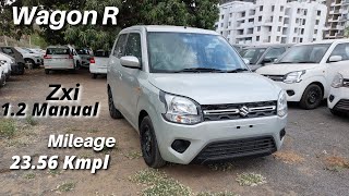 Maruti Wagon R Zxi 12 Manual DetailReview With Price  Moter Jet [upl. by Arahc]