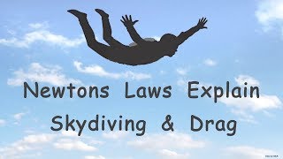 Newtons laws explain skydiving and drag [upl. by Liman176]