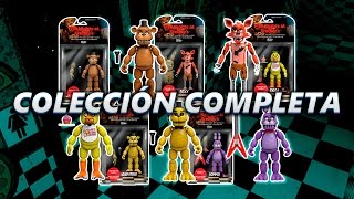 COLECCIÓN COMPLETA DE MUÑECOS ARTICULADOS DE FIVE NIGHTS AT FREDDYS FNAF TOYS UNBOXING [upl. by Mitinger]