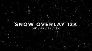 Snow Overlay HD  4K  8K  12K [upl. by Doug]