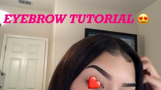 Eyebrow tutorial [upl. by Ehrenberg192]