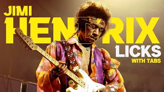 10 Jimi Hendrix licks with TAB Jimi Hendrix Guitar Lesson [upl. by Nichole]