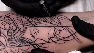 Sharp  Tattoo time lapse [upl. by Otrebireh]