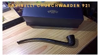 Savinelli Rustic 921 Churchwarden Pipe [upl. by Eelahs]