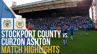 Stockport County Vs Curzon Ashton  Match Highlights  22042019 [upl. by Edyaw]