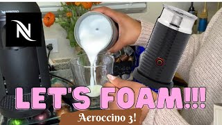 How To Foam Milk With Aeroccino 3 Make Coffee With Foam Tips amp Tricks  Easy Foamed Latte Recipe [upl. by Yanarp966]