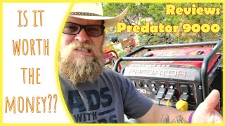 Review Predator 9000 Generator from Harbor Freight [upl. by Russian]