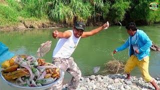 Pesca de Tilapias Grandes en Río con Anzuelo  Pesca y Ceviche de Tilapias en Río [upl. by Afton]