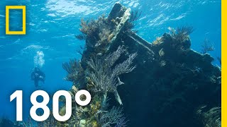 Underwater on Bermuda’s Montana Shipwreck – 180  National Geographic [upl. by Shelman]