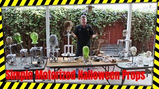 Simple Motorized Halloween Props [upl. by Tdnarb5]