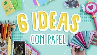 6 Manualidades con papel fáciles de hacer [upl. by Il36]