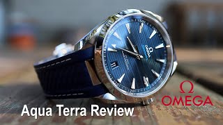 OMEGA Aqua Terra 41mm blue Review  The Perfect Summer Luxury Watch [upl. by Mazonson]