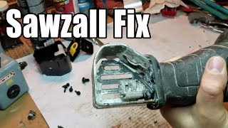 DeWalt Sawzall Repair  Broken Blade Holder [upl. by Annohsat280]