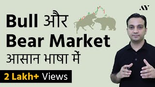 Bull Market amp Bear Market  Explained in Hindi [upl. by Eirffej924]