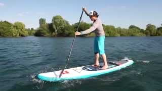 How To Stand Up Paddle Board Basic Paddling [upl. by Ailahs]