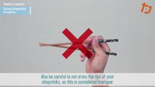 How to Use Chopsticks Properly for RightHanded People [upl. by Dacey]