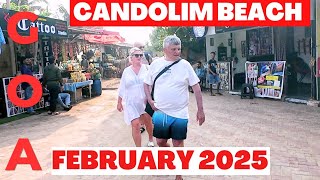 Goa Candolim Beach February 2025  Goa Vlog [upl. by Mccullough281]