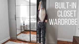 BuiltIn Closet Wardrobe  HomeWithStefani [upl. by Yrreiht]