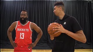 1v1 BASKETBALL vs NBA SUPERSTAR JAMES HARDEN NBA LIVE 18 SURPRISE [upl. by Ramiah]