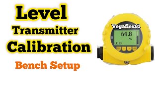 Level transmitter calibration  level transmitter configuration vegaflex  Part 4 [upl. by Neelrahc]