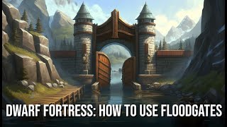 Dwarf Fortress How To Use Flood Gates [upl. by Ahsitil]