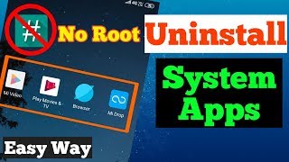 How To Uninstall System Apps On Android Without Root [upl. by Reeher]