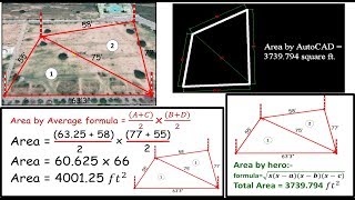 How to calculate land area AREACALCULATION [upl. by Paulo864]