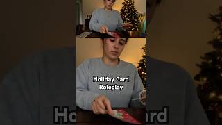 ASMR Holiday Cards Relaxing Paper Sounds Short 🎄 [upl. by Tella]