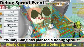 Debug Sprout ServerWide Event 2021  Roblox Bee Swarm Simulator [upl. by Ahsenat]