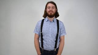 1 12 Inch Wide Construction Clip Suspenders [upl. by Yhtnomit]