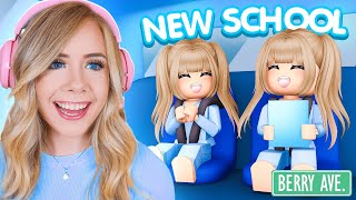 MY TWINS GO TO A NEW SCHOOL IN ROBLOX [upl. by Nuri934]