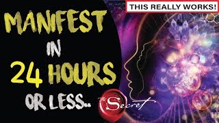 How to Manifest ANYTHING You Want in 24 HOURS  Law of Attraction [upl. by Cassius]